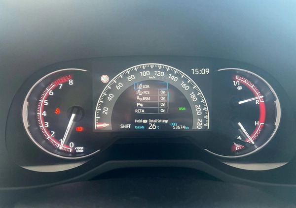 Toyota RAV4 cena 133900 przebieg: 63545, rok produkcji 2019 z Strzelin małe 301
